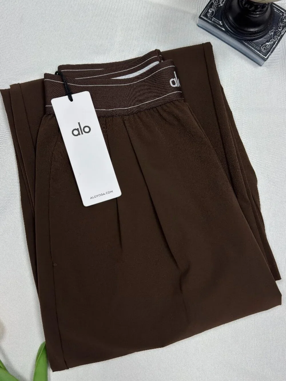 ALO Yoga Suit Up Trouser 🤎 Women’s Coffee Brown Regular | Clean Girl,Versatile